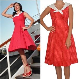 NWT Heartbreaker Red & White Polka Dot Dress